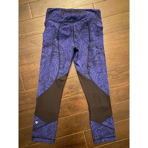 Lululemon Pace Rival Cropped Leggings - Paisley